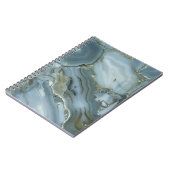 Carnet Marbre gris bleu avec Veine or (Côté gauche)