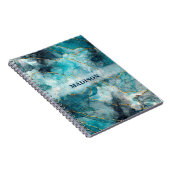 Carnet Marbre gris Et bleu (Côté Droit)