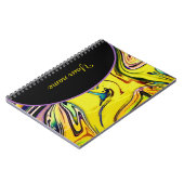 Carnet marbre impressionniste personnalisé (Côté gauche)