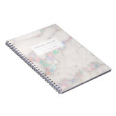 Carnet marbre irisé (Côté Droit)