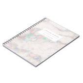 Carnet marbre irisé (Côté gauche)