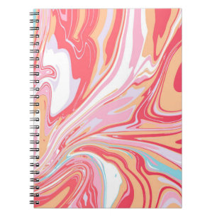 Carnet Marbre liquide Abstrait ou fond de tendance époxy