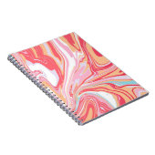 Carnet Marbre liquide Abstrait ou fond de tendance époxy (Côté Droit)