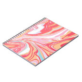 Carnet Marbre liquide Abstrait ou fond de tendance époxy (Côté gauche)