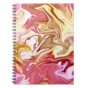 Carnet Marbre Magique : Conception abstraite colorée