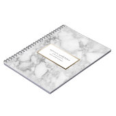 Carnet Marbre minimal moderne et géométrique doré (Côté gauche)