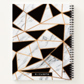 Carnet Marbre noir & blanc (Dos)