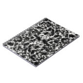 Carnet Marbre noir blanc élégant (Côté gauche)