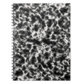 Carnet Marbre noir blanc élégant (Devant)
