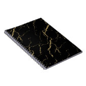 Carnet Marbre noir et or (Côté Droit)