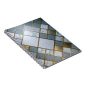 Carnet Marbre Or Grille Luxe Géométrie (Côté Droit)