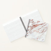 Carnet Marbre or rose (Intérieur)