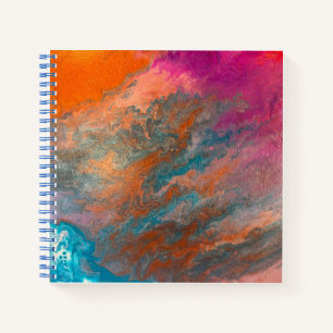 Carnet Marbre orange