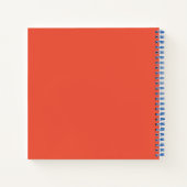 Carnet Marbre orange (Dos)