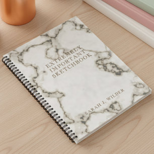 Carnet Marbre personnalisé très important Sketchbook