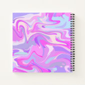 Carnet Marbré rose violet Turquoise (Dos)