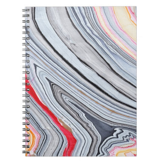 Carnet Marbre tourbillonnant dans le corail