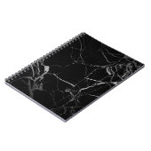 Carnet Marbre veiné noir et argent (Côté gauche)