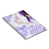 Carnet marbre violet Abstrait (Côté Droit)