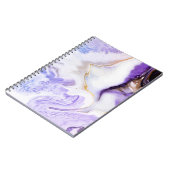 Carnet marbre violet Abstrait (Côté gauche)