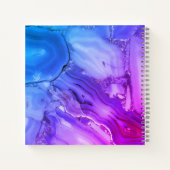 Carnet Marbre violet exotique (Dos)