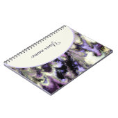 Carnet Marbre violet personnalisé (Côté gauche)