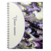 Carnet Marbre violet personnalisé (Devant)