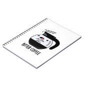 Carnet Marc Bitter Café Blague Théière Drôle (Côté gauche)