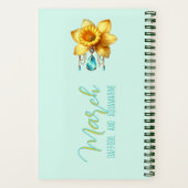 Carnet March Bloom Personalized Keepsake  (Verso)