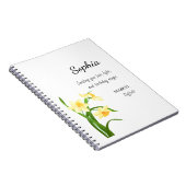 Carnet March Daffodil Personalized Birthday (Côté Droit)