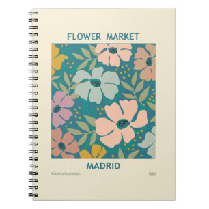 Carnet Marché aux fleurs Madrid Imprimer