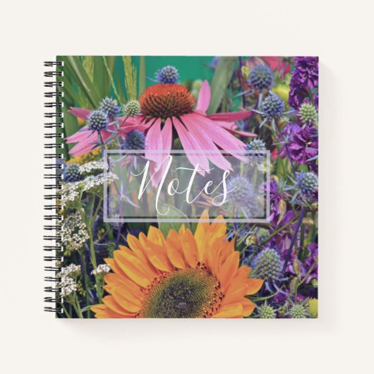 Carnet Marché de fleurs aux couleurs vives Notes (Devant)