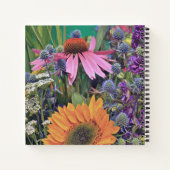 Carnet Marché de fleurs aux couleurs vives Notes (Dos)