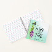 Carnet Marcher par la foi Bible Verse (Intérieur)