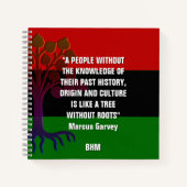 Carnet Marcus Garvey TREE SANS RACINE Monogramme (Devant)