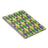 Carnet Mardi Gras Arlequin Fleur De Lis (Côté Droit)