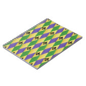 Carnet Mardi Gras Arlequin Fleur De Lis (Côté gauche)