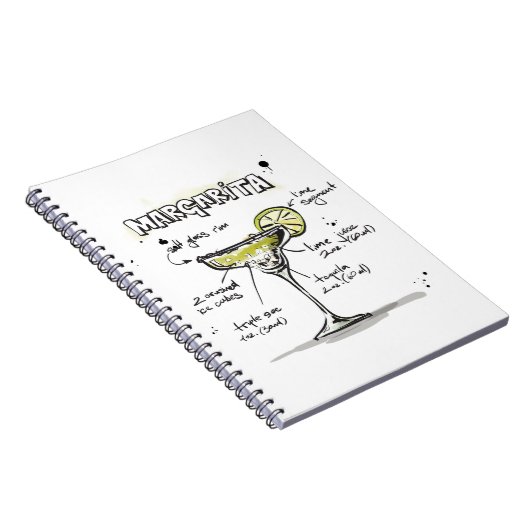 Carnet Margarita Drink Recette Conception (Côté Droit)
