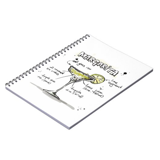 Carnet Margarita Drink Recette Conception (Côté gauche)