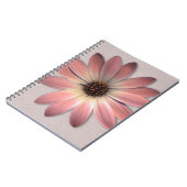 Carnet Marguerite Rose - Image de Fond de Texture en Cuir (Côté gauche)
