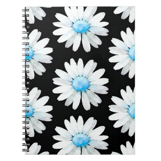 Carnet Marguerites à points bleus (Devant)
