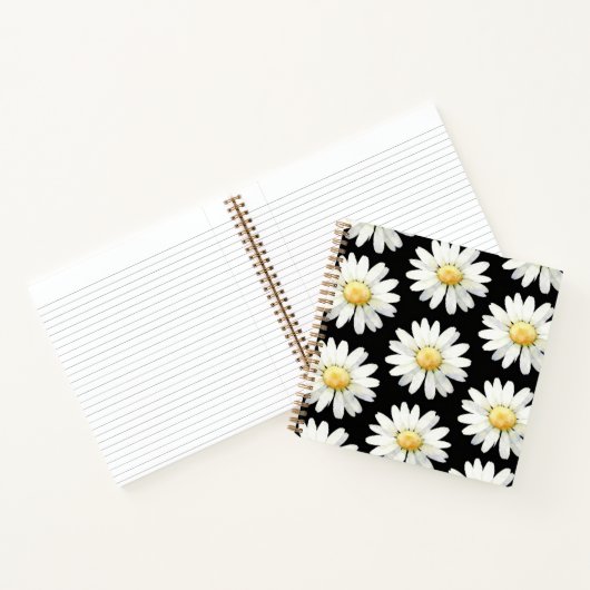 Carnet Marguerites à points jaunes (Intérieur)