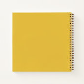 Carnet Marguerites à points jaunes (Dos)