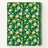 Carnet Marguerites de printemps vertes et blanches et vig (Dos)
