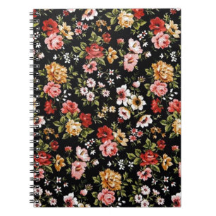 Carnet Marguerites florales de rétros années '50 de