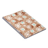 Carnet Marguerites rétro et Pois Brown (Côté Droit)