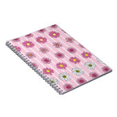 Carnet Marguerites rose et blanc Fleur sauvage Whimsy (Côté Droit)