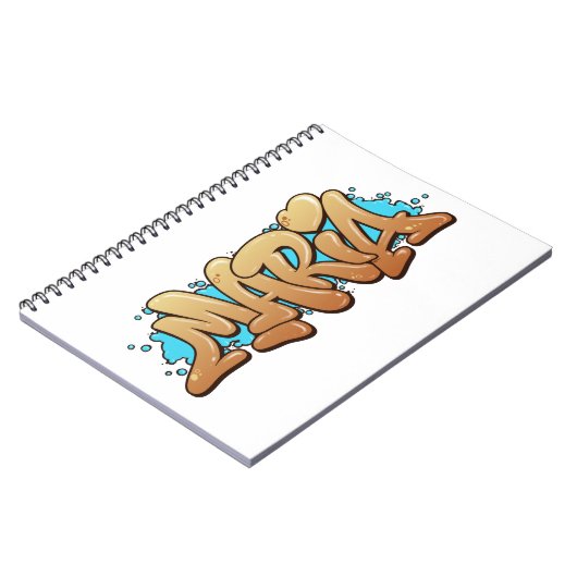 Carnet Maria Graffiti Art Nom - (Côté gauche)