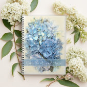 Carnet Mariage à fleurs Blue Hydrangea