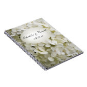 Carnet Mariage à fleurs d'Hydrangea blanc (Côté Droit)
